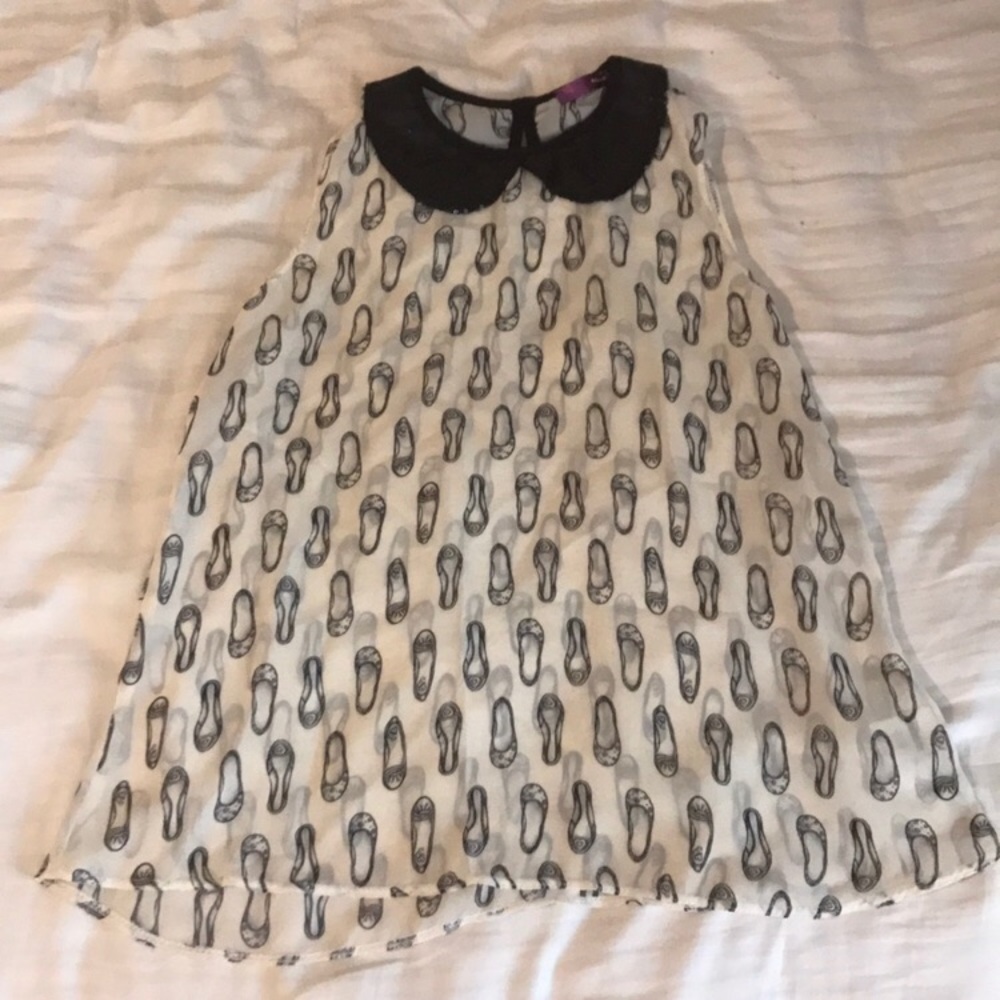 Aqua collar top